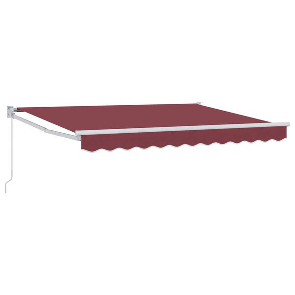vidaXL Toldo retr&aacute;ctil manual Burdeos 2,5 x 2 m
