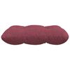 vidaXL Cojines para asiento 4 pcs Rojo vino 40 x 40 x 12 cm tela