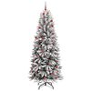 vidaXL &Aacute;rbol de Navidad artificial 210 cm PVC y Pl&aacute;stico y Acero y PE