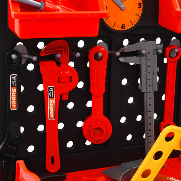 vidaXL Banco de trabajo de juguete para ni&ntilde;os 51 piezas 57x32x68 cm