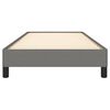vidaXL Estructura de cama sin colch&oacute;n tela gris oscuro 90x200 cm