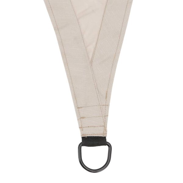 Livin'outdoor Toldo triangular Livingo Oxford poliester taup&eacute; 3x2,5x2,5 m