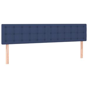 vidaXL Cabeceros tela azul 180x5x78/88 cm