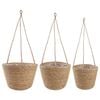 vidaXL 3 uds. Natural &Oslash;26 x 19 cm 100% Hierba marina