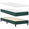 vidaXL Cama Box Spring LED con LED Verde oscuro 80 x 200 cm Terciopelo