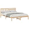 vidaXL Estructura de cama Marr&oacute;n 150 x 200 cm Madera de pino macizo