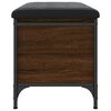 vidaXL Banco con almacenaje madera ingenier&iacute;a roble marr&oacute;n 62x42x45 cm