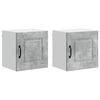 vidaXL Panel de lavaplatos Kalmar 2 uds. Gris Concreto
