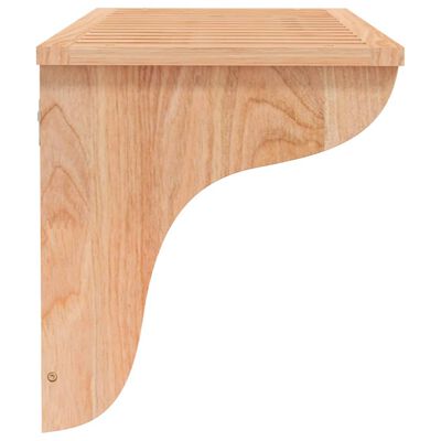 vidaXL Toallero de madera maciza nogal 60x30x35 cm