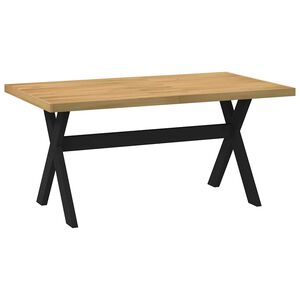 vidaXL Mesa comedor NOAIN patas forma X madera maciza pino 160x90x75cm