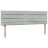 vidaXL Cama box spring con colch&oacute;n terciopelo gris claro 140x210 cm