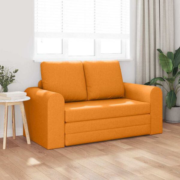 vidaXL Sof&aacute; cama 60cm Amarillo oscuro tela