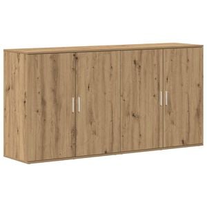 vidaXL Aparador 2 pcs Roble artisan 79 x 38 x 80 cm