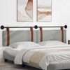 vidaXL Cabecera Colgante Liso Gris Nube 210 x 55 x 5 cm PU antiguo