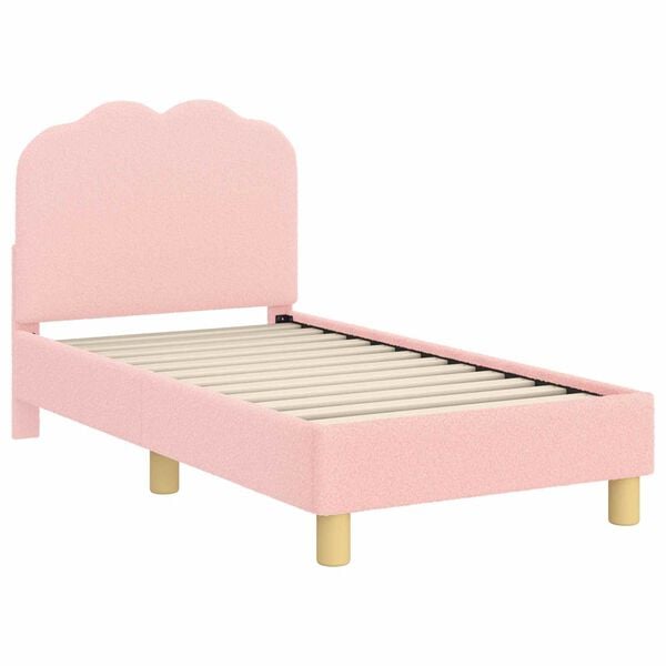 vidaXL Estructura de cama para ni&ntilde;os peque&ntilde;os con cabecera Rosa