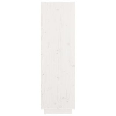 vidaXL Aparador alto de madera maciza de pino blanco 74x35x117 cm