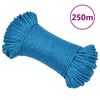 vidaXL Cuerda de trabajo polipropileno azul 8 mm 250 m