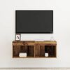 vidaXL Conjunto de mueble de TV Madera vieja 80 x 30 x 30 cm