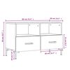 vidaXL Mueble para TV madera contrachapada blanco 80x36x50 cm