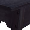 vidaXL Mesa consola de madera maciza de caoba negra 120x30x75 cm