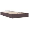 vidaXL Estructura de cama otomana sin colch&oacute;n marr&oacute;n oscuro 120x190cm