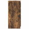 vidaXL Aparador roble ahumado 37,5x35x76 cm madera de ingeniería