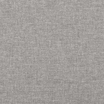 vidaXL Cama box spring con colchón tela y LED gris claro 200x200 cm