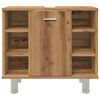 vidaXL Armario de ba&ntilde;o madera contrachapada roble artisan 60x32x53,5cm