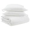 vidaXL Juego de Edred&oacute;n con almohada 3 uds. Pluma de pato
