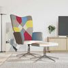 vidaXL Silla de relax con taburete tela patchwork
