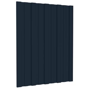 vidaXL Panel de techo 12 pcs Antracita 60 x 45 cm Acero galvanizado