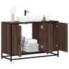 vidaXL Armario lavabo ba&ntilde;o madera ingenier&iacute;a roble marr&oacute;n 90x33x60 cm