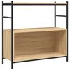 vidaXL Estanter&iacute;a hierro madera ingenier&iacute;a roble Sonoma 80x30x78,5 cm