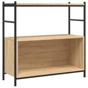 vidaXL Estanter&iacute;a hierro madera ingenier&iacute;a roble Sonoma 80x30x78,5 cm