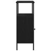 vidaXL Armario de Noche 2 pcs Roble Negro 41 x 31 x 80 cm