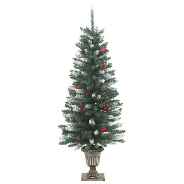 vidaXL &Aacute;rboles Navidad artificiales 2 uds 100 LED verde blanco 120 cm