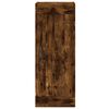 vidaXL Aparador de madera contrachapada roble ahumado 34,5x34x180 cm
