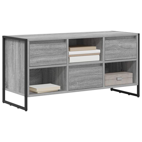 vidaXL Gabinete de TV con caj&oacute;n Gris Sonoma 100 x 36 x 49,5 cm
