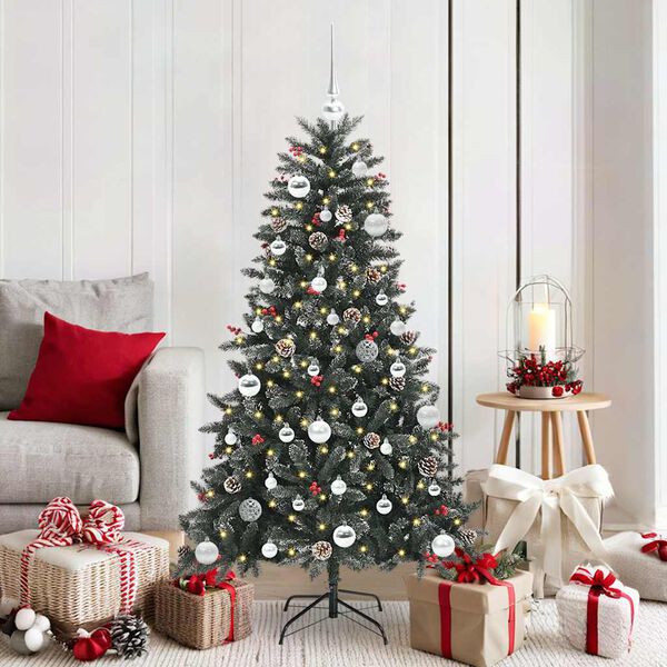 vidaXL &Aacute;rbol de Navidad artificial Verde 150 cm PVC, Pl&aacute;stico y Acero