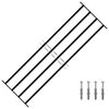 vidaXL Reja de Seguridad para Ventana 175 x 60 cm Acero Galvanizado