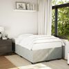 vidaXL Estructura de cama sin colch&oacute;n terciopelo gris claro 120x190 cm