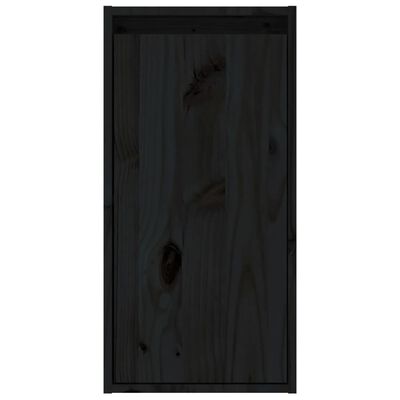 vidaXL Muebles para TV 2 piezas madera maciza de pino negro
