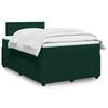 vidaXL Cama box spring con colch&oacute;n terciopelo verde oscuro 120x200 cm