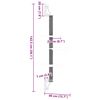 vidaXL &Aacute;rbol rascador para gatos de pared gris claro 142,5 cm