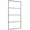 vidaXL Puerta corredera set herrajes vidrio ESG aluminio 102,5x205 cm