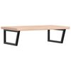 vidaXL Estante de lavabo de pared de acero y madera maciza de roble
