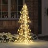 vidaXL &Aacute;rbol de Navidad con 160 LED C&aacute;lido 150 cm PET