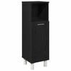 vidaXL Gabinete de Ba&ntilde;o Roble Negro 30 x 30 x 95 cm