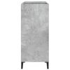 vidaXL Mueble discos madera contrachapada gris hormig&oacute;n 84,5x38x89 cm