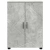 vidaXL Gabinete de Ba&ntilde;o con puerta Gris Concreto 60 x 35 x 80 cm